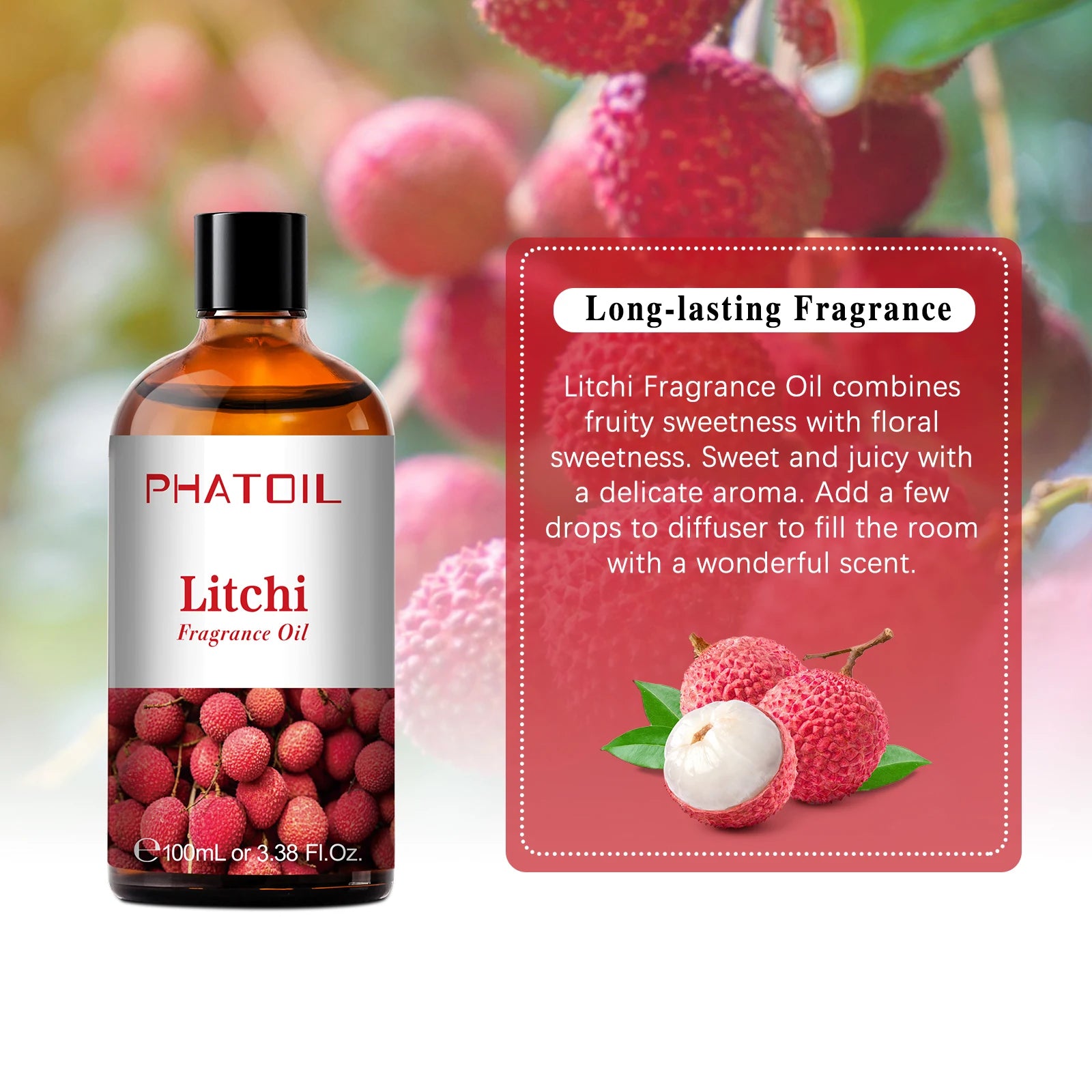 PHATOIL 100ml Aromatherapy Fragrance Oil – Multiple Scents